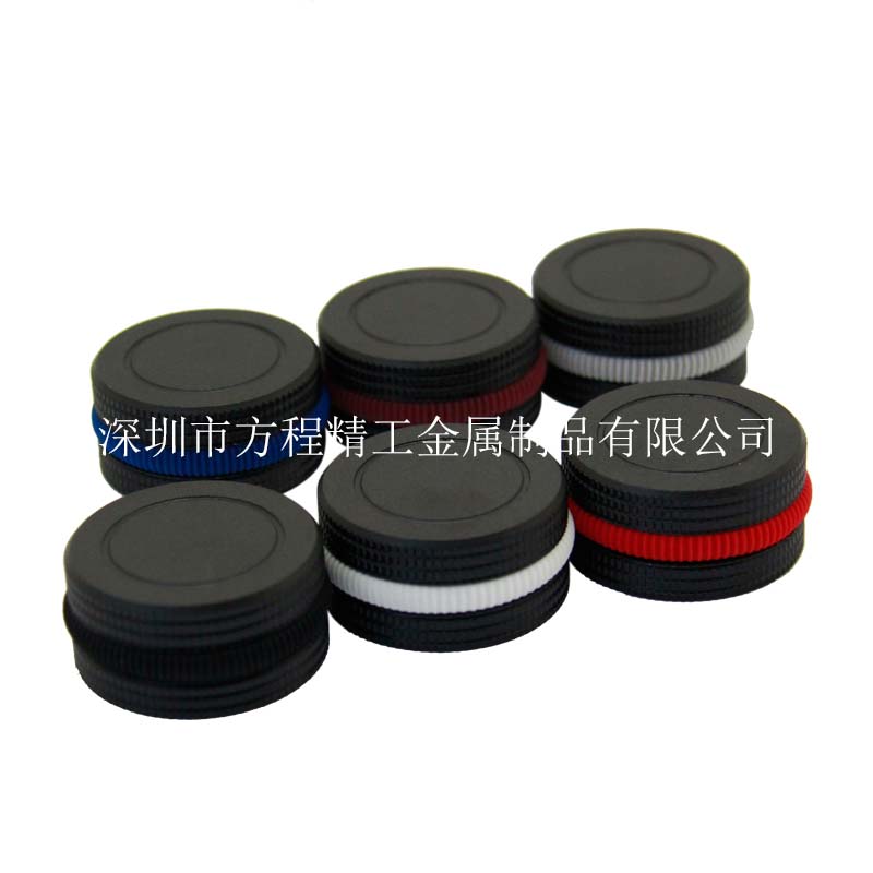 全鋁旋鈕全鋁格子噴砂旋鈕 直徑30高度15內(nèi)孔直徑6.4mm 黑色